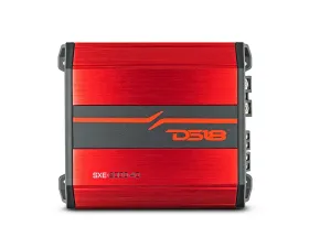 DS18 Red 4 x 100 Watts Rms 4-Ohm SXE 4-Channel Class D Amplifier