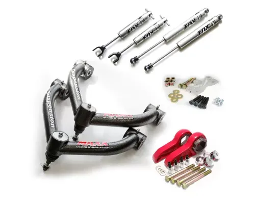 SuspensionMAXX GM HD Stage 3 3 inch Leveling Kit Combo w/ Fox Chevrolet | GMC 2500 HD | 3500 HD 2011-2019 - SMX-GMHDSTAGE2F