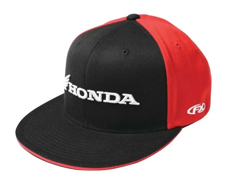 Factory Effex Small-Medium Black/Red Honda Horizontal Hat - 15-88340