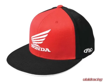 Factory Effex Laprge-XL Black/Red Honda Big Wing Hat - 15-88346