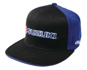 Factory Effex Black/Blue Large-XL Suzuki Flex-Fit Hat