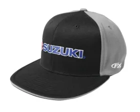 Factory Effex Black/Grey Large-XL Suzuki Flex-Fit Hat