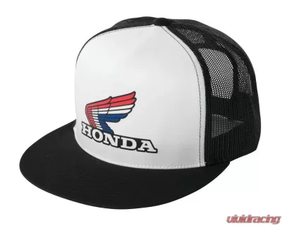 Factory Effex White/Black Honda Vintage Snapback Hat - 18-86302