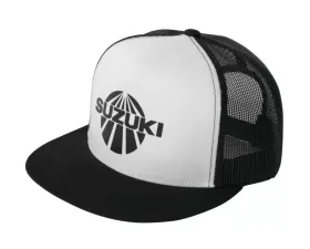 Factory Effex White/Black Suzuki Vintage Snapback Hat