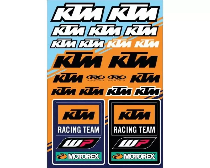 Factory Effex Sticker Sheet KTM Racing - 22-68532