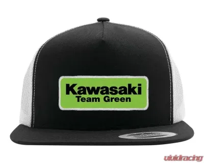 Factory Effex Black/White Kawasaki Team Green Snapback Hat - 22-86102