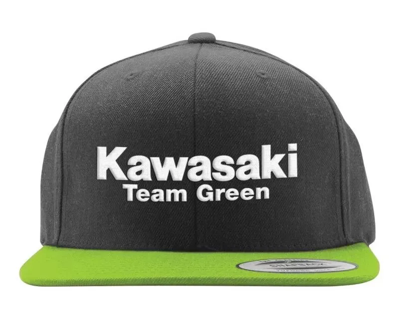 Factory Effex Black/Green Kawasaki Team Green 2 Snapback Hat - 22-86104