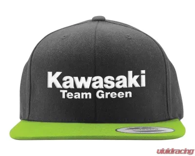 Factory Effex Black/Green Kawasaki Team Green 2 Snapback Hat - 22-86104