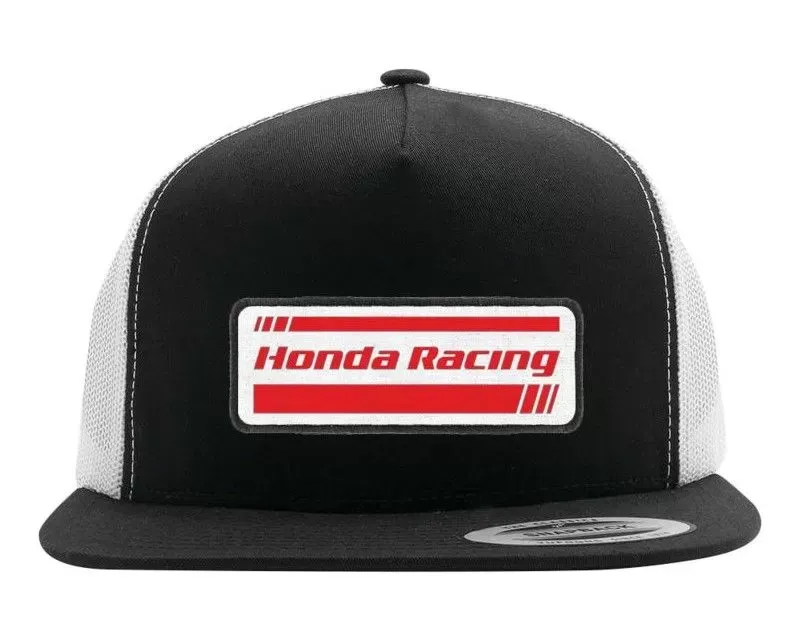 Factory Effex Black/White Honda Racing Snapback Hat - 22-86304
