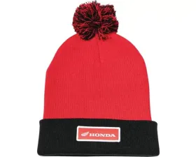 Factory Effex Red/Black Honda Beanie w/ Pom