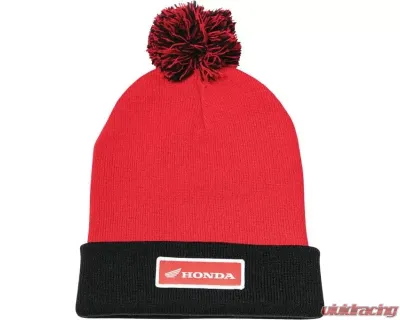 Factory Effex Red/Black Honda Beanie w/ Pom - 23-86302