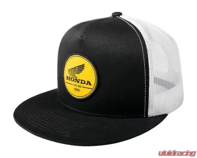 Factory Effex White/Black Honda Gold Label Snapback Hat - 24-86302