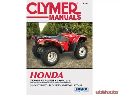 Clymer Repair Manual Honda TRX420 Rancher 2007-2014 - CM202