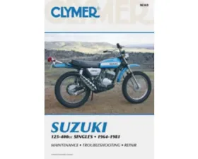 Clymer Repair Manual Suzuki 125-400cc Single 1964-1981