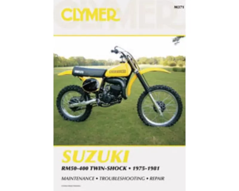 Clymer Repair Manual Suzuki RM50-400 Twin Shock 1975-1981 - CM371