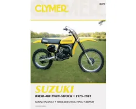 Clymer Repair Manual Suzuki RM50-400 Twin Shock 1975-1981