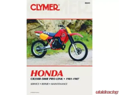 Clymer Repair Manual Honda CR250R-500R Pro-Link 1981-1987 - CM443