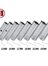 PowerBuilt 8-Piece 1/2-Inch Drive Metric 6-Point Deep Socket Set                                     - 640055 - Image 2