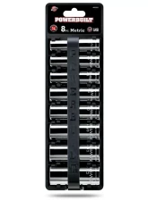 PowerBuilt 8-Piece 1/2-Inch Drive Metric 6-Point Deep Socket Set                                     - 640055 - Image 5
