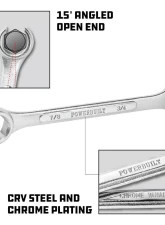 PowerBuilt 4-Piece SAE Flare Nut Wrench Set                                     - 640185 - Image 3