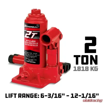 PowerBuilt 2-Ton Bottle Jack - 640405