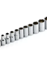 PowerBuilt 11-Piece 1/4-Inch Drive SAE 6-Point Socket Set                                     - 640497 - Image 2