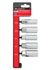 PowerBuilt 5-Piece 3/8-Inch Drive Spark Plug Socket Set                                     - 640855 - Image 3