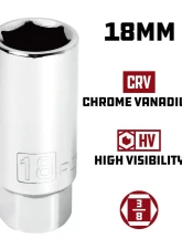 PowerBuilt 5-Piece 3/8-Inch Drive Spark Plug Socket Set                                     - 640855 - Image 8