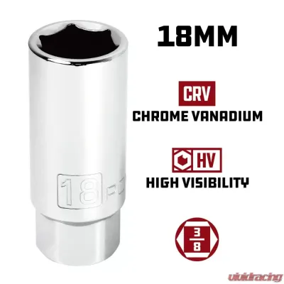 PowerBuilt 5-Piece 3/8-Inch Drive Spark Plug Socket Set - 640855