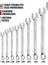PowerBuilt 11-Piece Metric Combination Wrench Set                                     - 642460 - Image 2