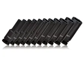 PowerBuilt 11-Piece 1/-Inch Dr. Metric Deep Impact Socket Set