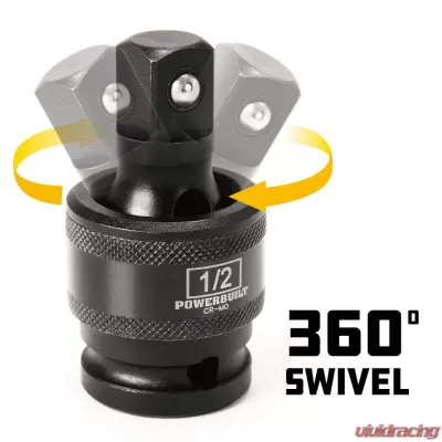 PowerBuilt 7-Piece Impact Universal Joint And Adapter Set - 647095