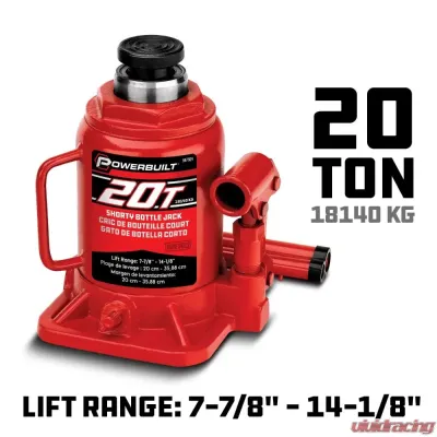 PowerBuilt 20-Ton Shorty Bottle Jack - 647504