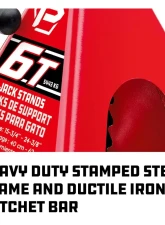 PowerBuilt 2-Piece 6-Ton (12,000 Pounds) Jack Stands                                     - 647511 - Image 5