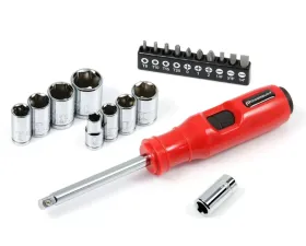 PowerBuilt 20-Piece SAE/Metric Impact Driver And Socket Set