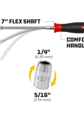 PowerBuilt Flexible Hose Clamp Nut Driver                                     - 647769 - Image 2