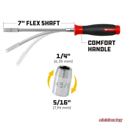 PowerBuilt Flexible Hose Clamp Nut Driver - 647769
