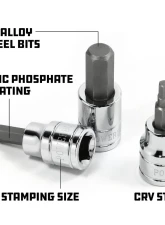 PowerBuilt 7-Piece 3/8-Inch Drive Metric Hex Bit Socket Set                                     - 648663 - Image 3