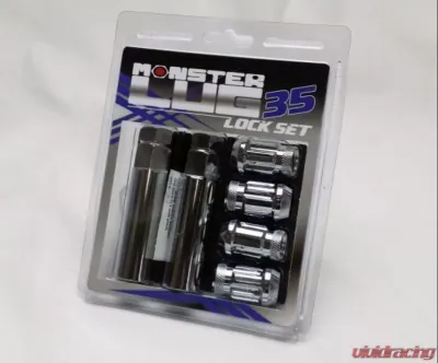 Monster Lug 35 Notch Drive Lock Set - 12x1.5 Chrome - 32929C