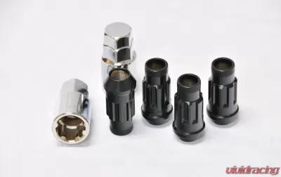 Monster Lug Lock Set - M14x1.5 Chrome - 33002C