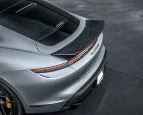 VR Aero Forged Carbon Fiber Trunk Spoiler Porsche Taycan Turbo | Turbo S