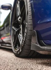 VR Aero Carbon Fiber Front Lip Spoiler Porsche Taycan Turbo | Turbo S                                     - VR-9J1-605 - Image 4