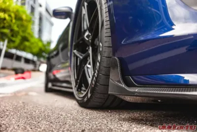 VR Aero Carbon Fiber Front Lip Spoiler Porsche Taycan Turbo | Turbo S - VR-9J1-605