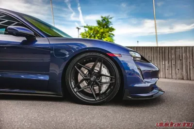 VR Aero Carbon Fiber Front Lip Spoiler Porsche Taycan Turbo | Turbo S - VR-9J1-605