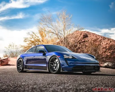 VR Aero Carbon Fiber Front Lip Spoiler Porsche Taycan Turbo | Turbo S - VR-9J1-605