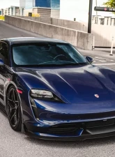 VR Aero Carbon Fiber Front Lip Spoiler Porsche Taycan Turbo | Turbo S                                     - VR-9J1-605 - Image 7