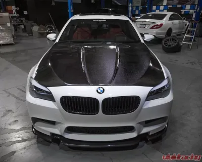 VR Aero Carbon Fiber Hood Vented Cowl BMW F10 M5 550 535 528 2011-2017 - VR-F10M5-625