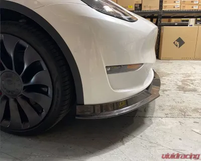 VR Aero Carbon Fiber Front Lip Tesla Model Y - VR-TSLMY-600