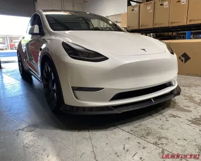 VR Aero Carbon Fiber Front Lip Tesla Model Y - VR-TSLMY-600