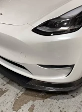 VR Aero Carbon Fiber Front Lip Tesla Model Y                                     - VR-TSLMY-600 - Image 4